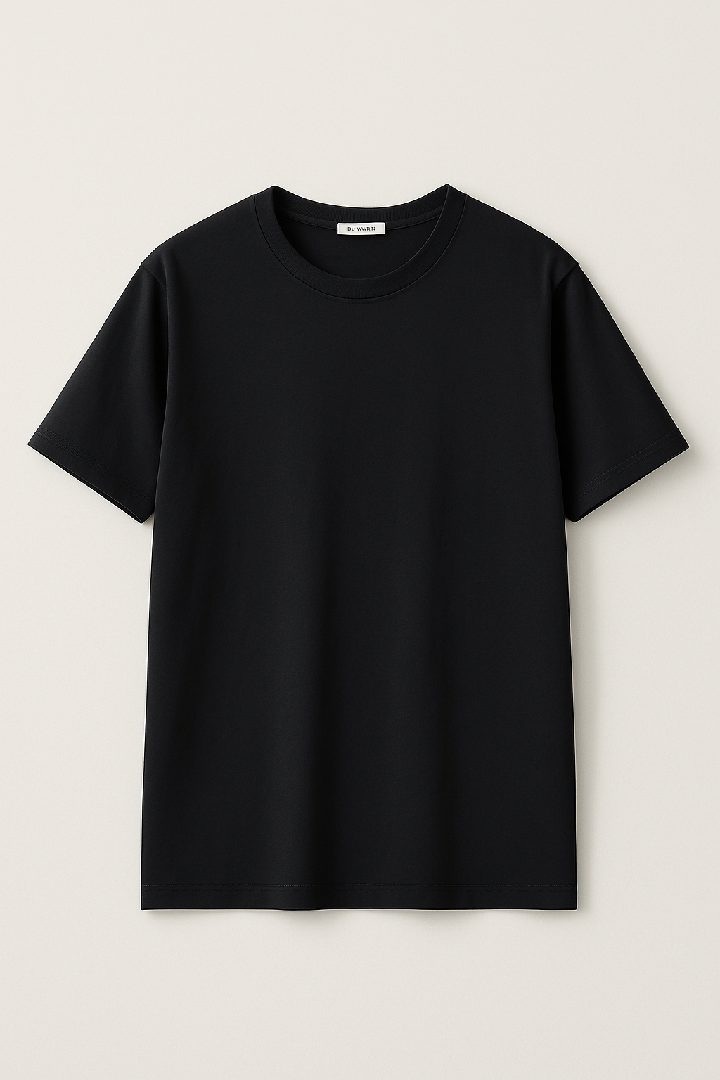 T-Shirt in Cotone Nera Oversize