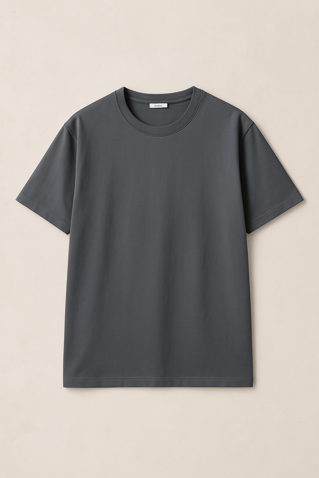 T-Shirt in Cotone Grigio Oversize