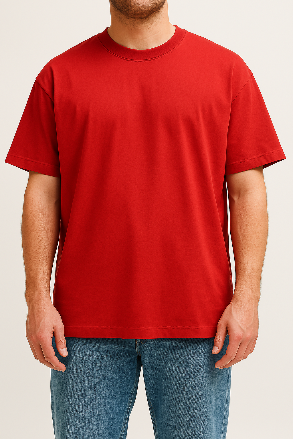 T-Shirt in Cotone Porpora Oversize