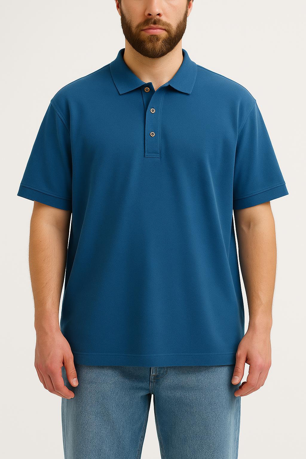 Polo Traspirante Blue Navy Mezza Manica