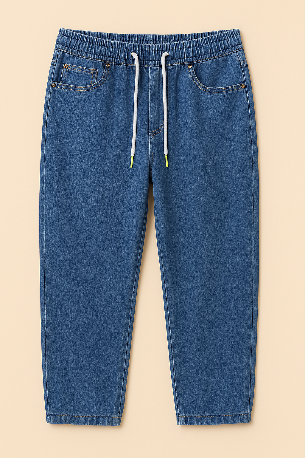 Pantalaccio di Jeans Regular Fit Lavaggio Scuro