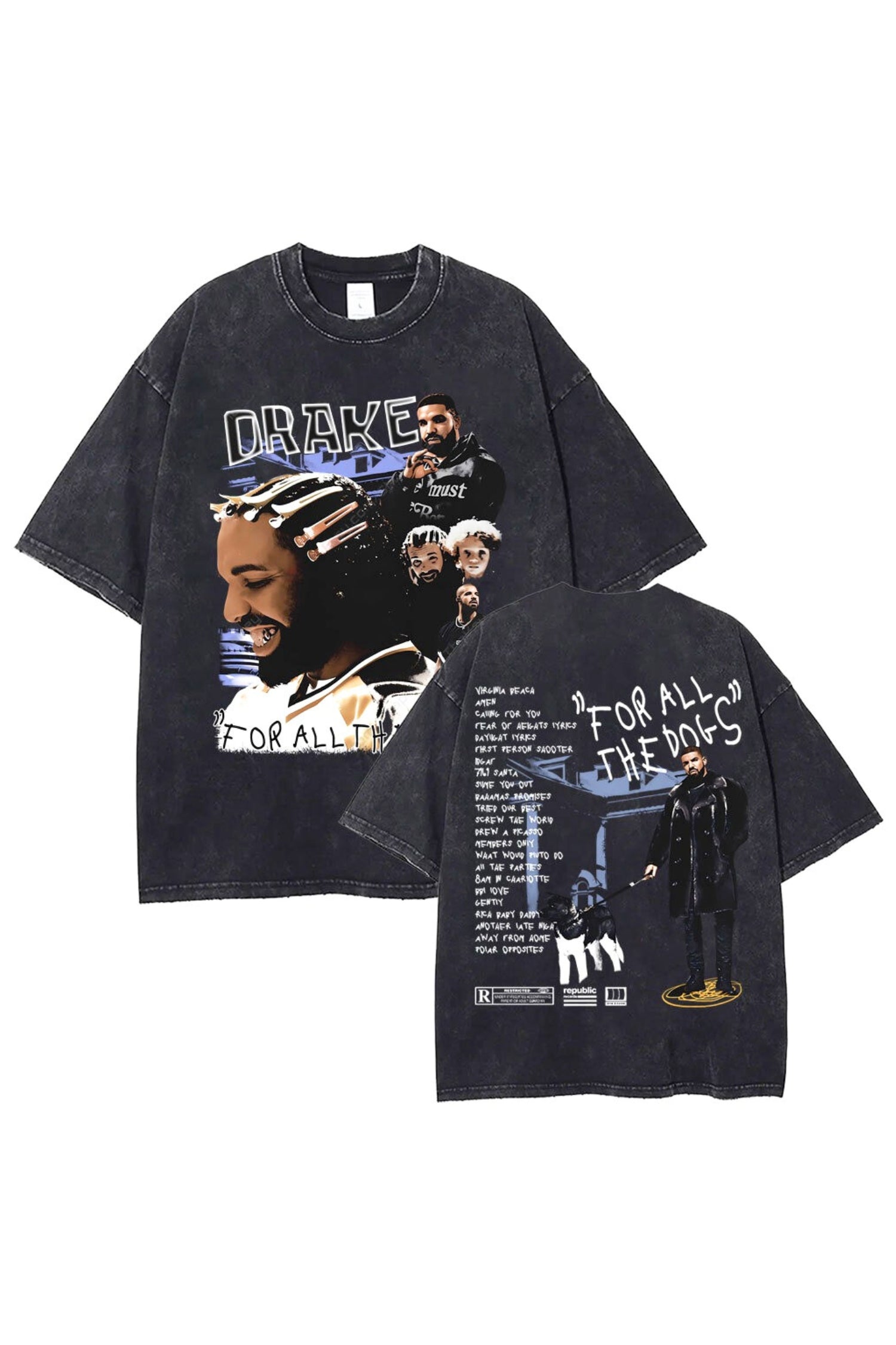 T-Shirt Stampa Vintage Fronte Retro Drake Vol. 14