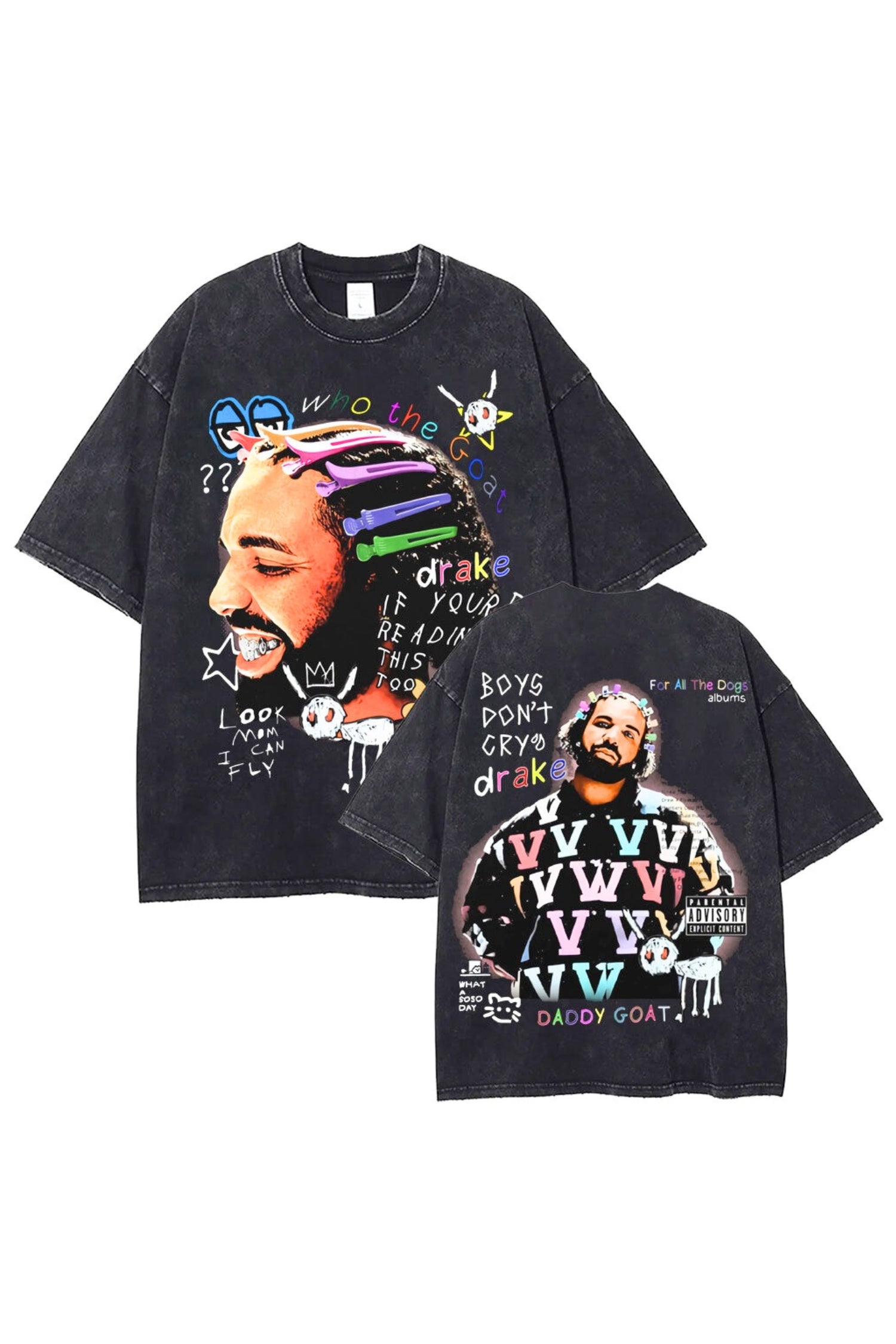 T-Shirt Stampa Vintage Fronte Retro Drake Vol. 17