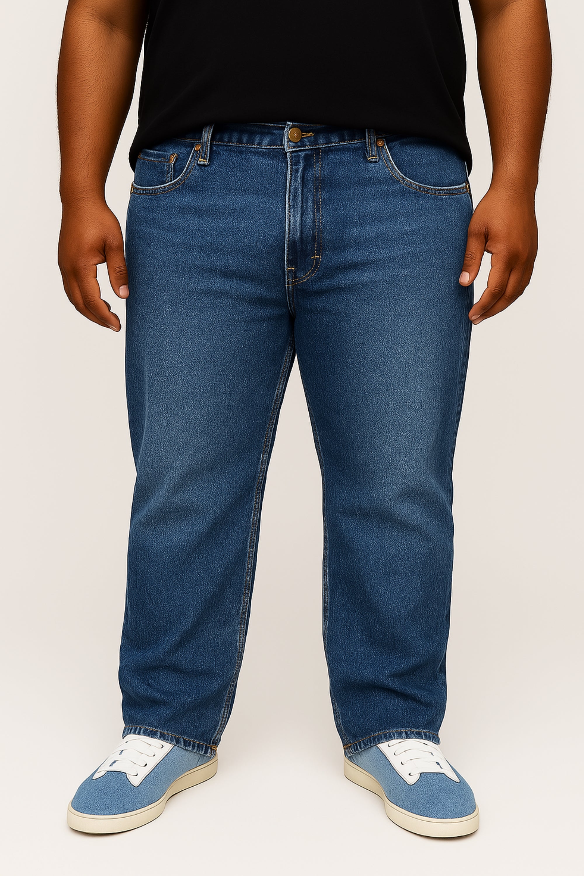 Jeans Elastic Regular Fit Lavaggio Chiaro